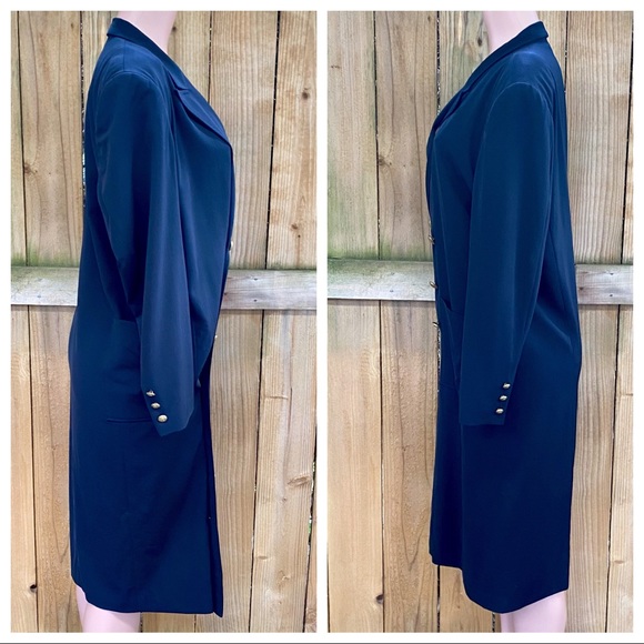 Yohji Yamamoto Double Breasted Navy Wool Coat EUC - Picture 5 of 8